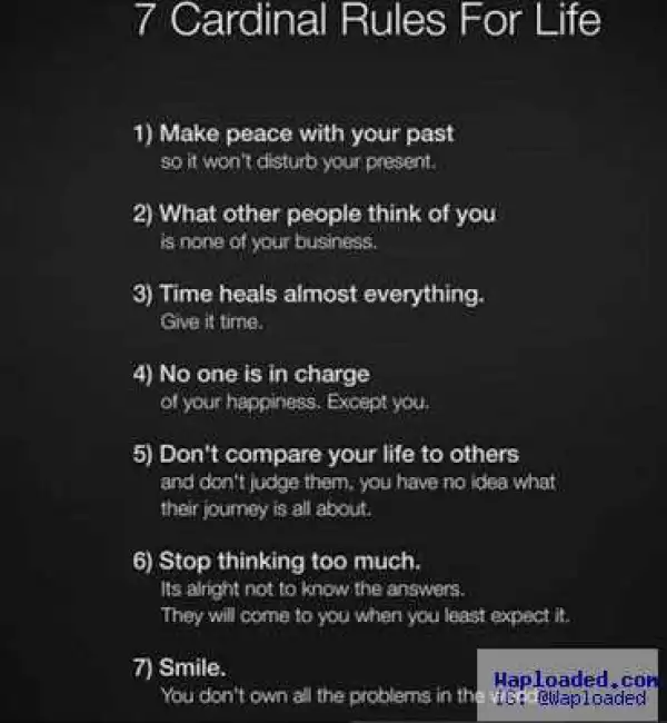 See Seven Cardinal Rules For Life [Must Read!!]